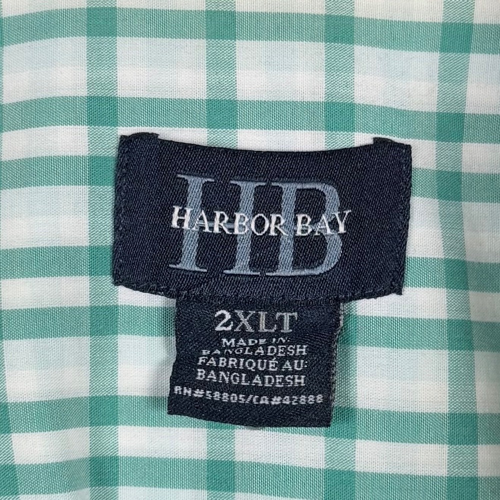 Lot of 5 Harbor Bay Short Sleeve Button Down Shirt Short Sleeve Casual Preppy - Picture 7 of 12